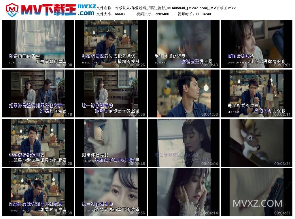 音乐铁人-你爱过吗_国语_流行_MD405838